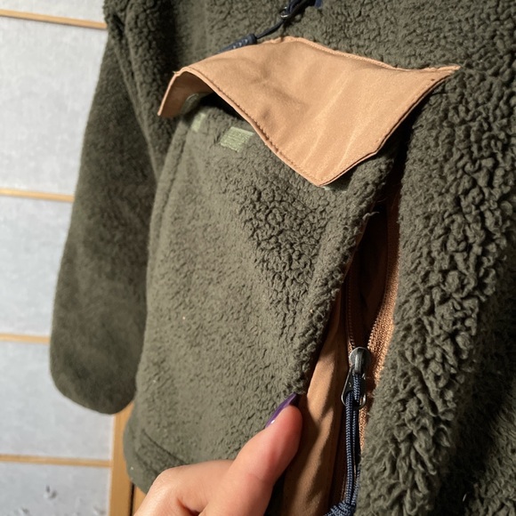 SOLD- The North Face Deep Pile Fleece Half Zip Anorak - Picture 3 of 4